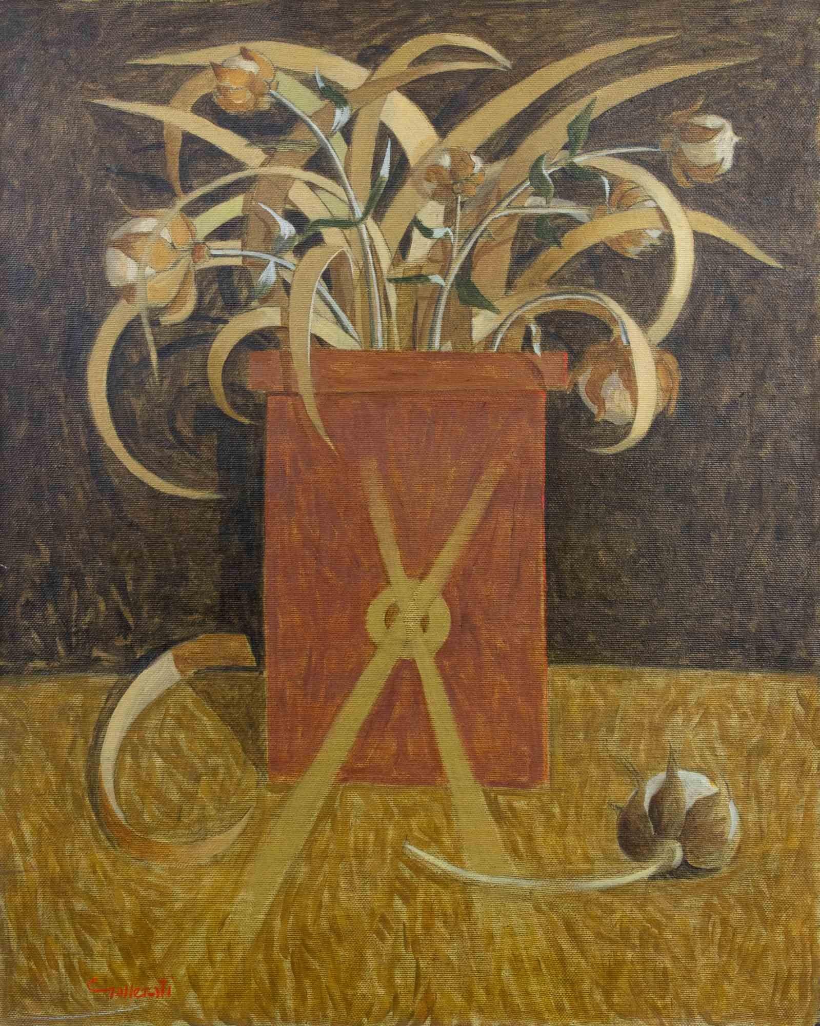 Neuzusammensetzung  - Gemälde von Alberto Gallerati - 1970er Jahre