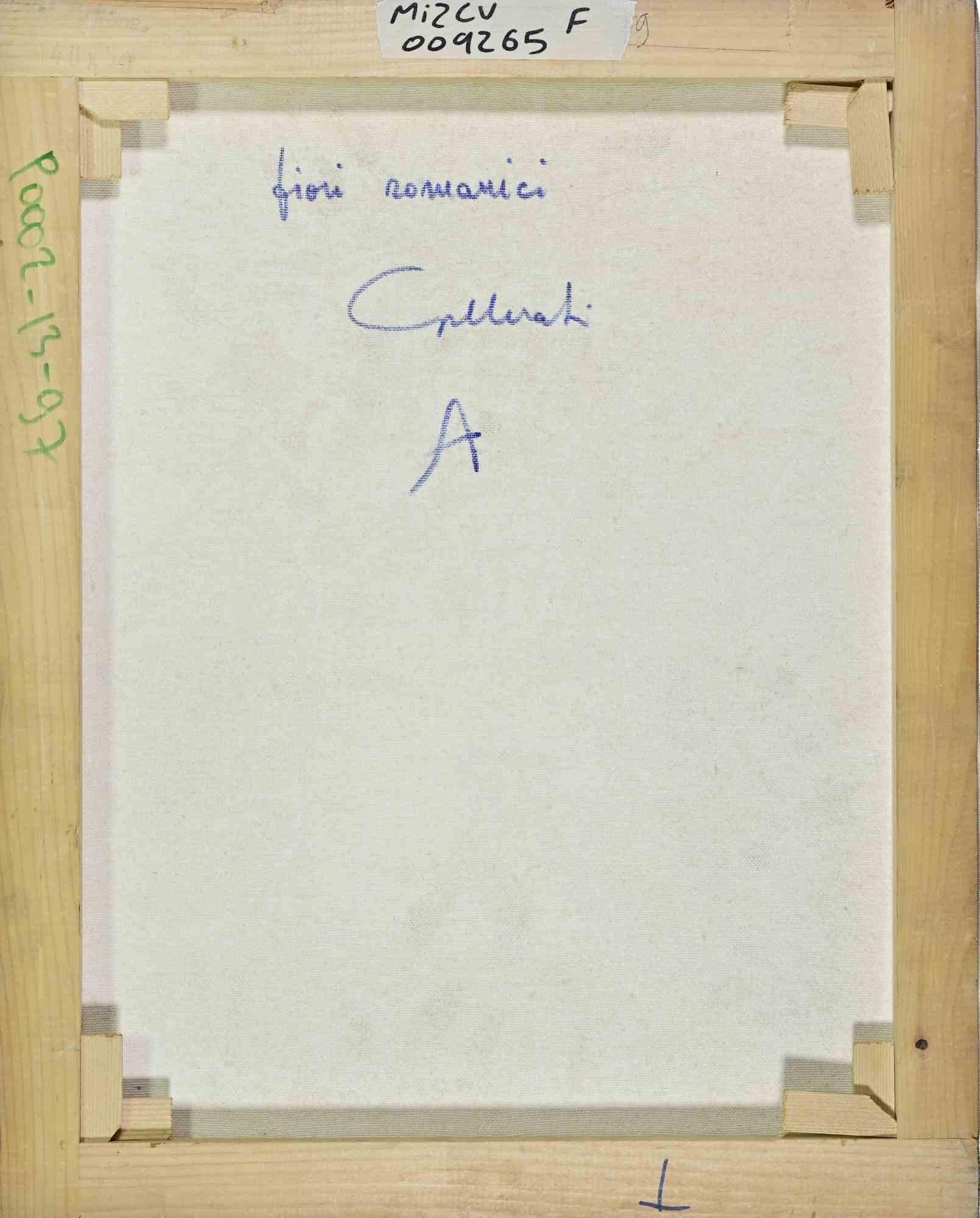 Romantische Blumen - Gemälde von Alberto Gallerati - 1970er Jahre im Angebot 3