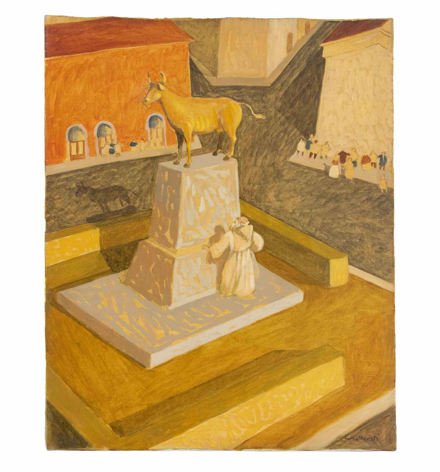 Matrosenfonds - Gemälde von Alberto Gallerati - 1970er Jahre im Angebot 1