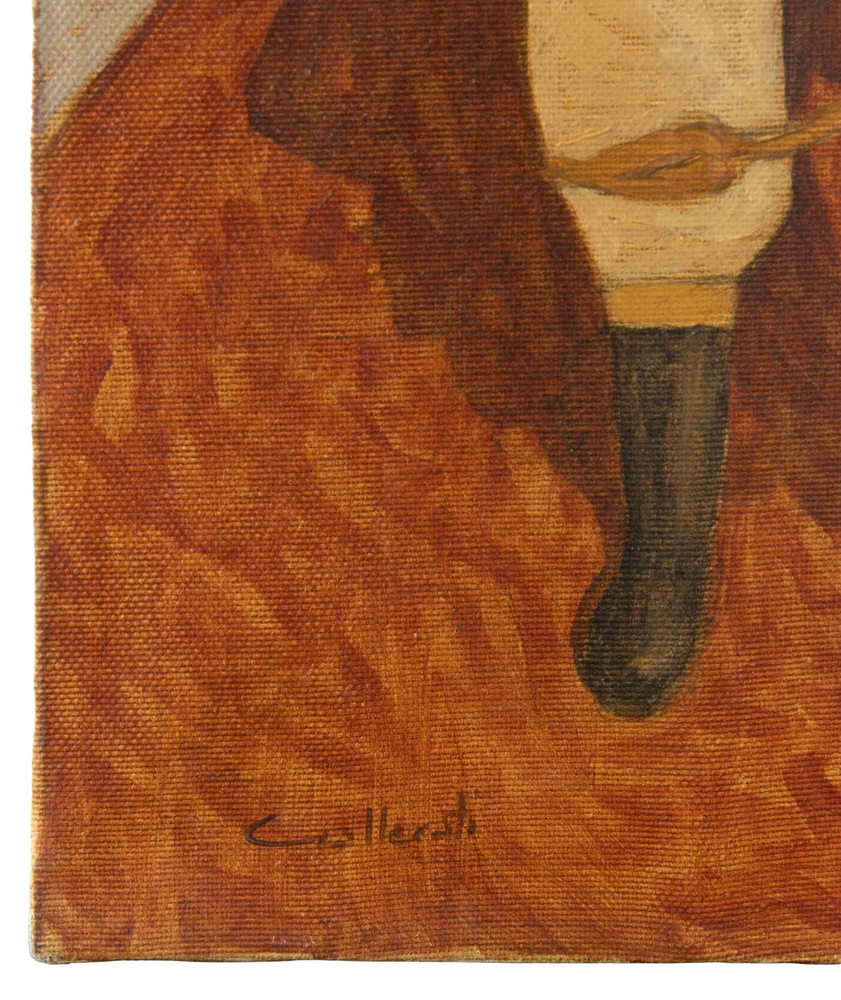San Daniele - Paint by Alberto Gallerati - 1970s For Sale 2