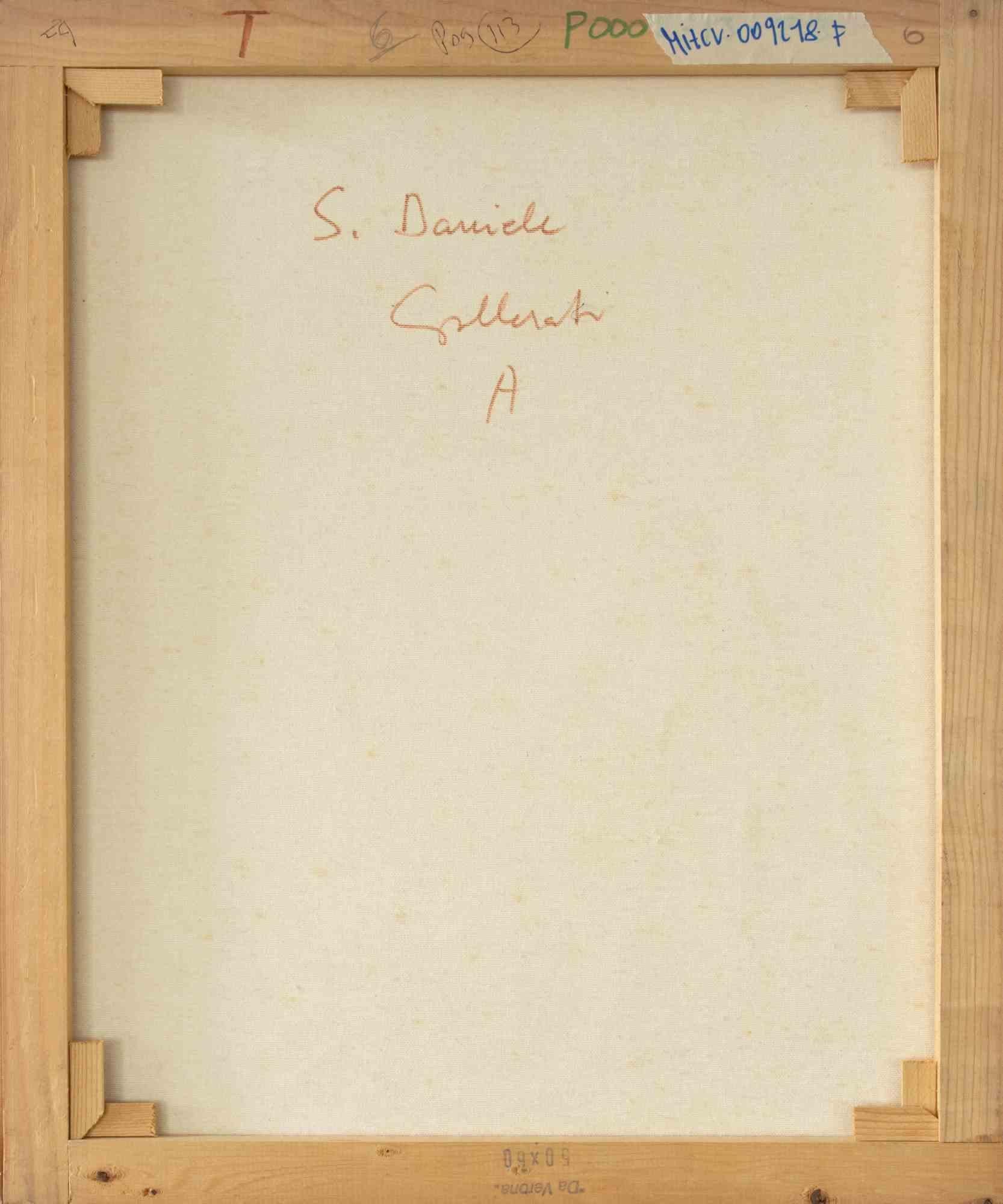 San Daniele - Paint by Alberto Gallerati - 1970s For Sale 3