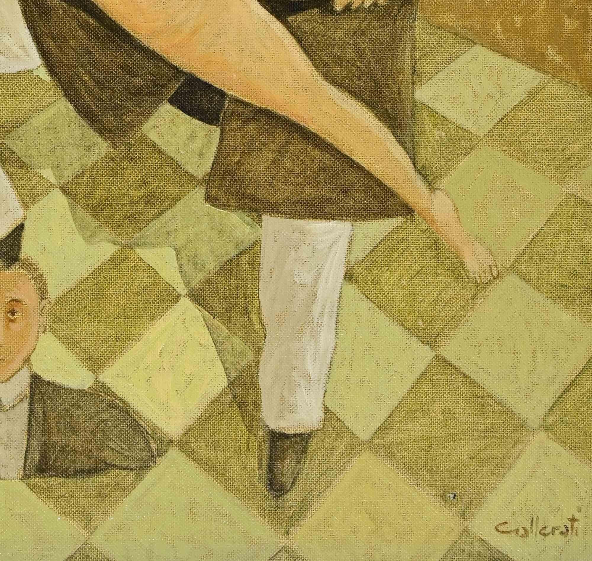 Submission - Paint by Alberto Gallerati - 1970s For Sale 1