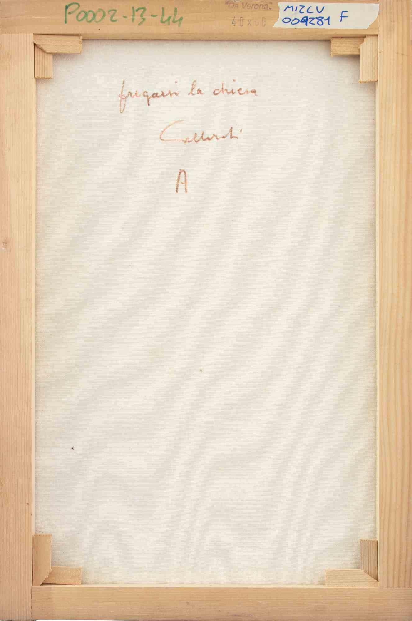 Emportez le château - Peinture d'Alberto Gallerati - années 1970 en vente 1