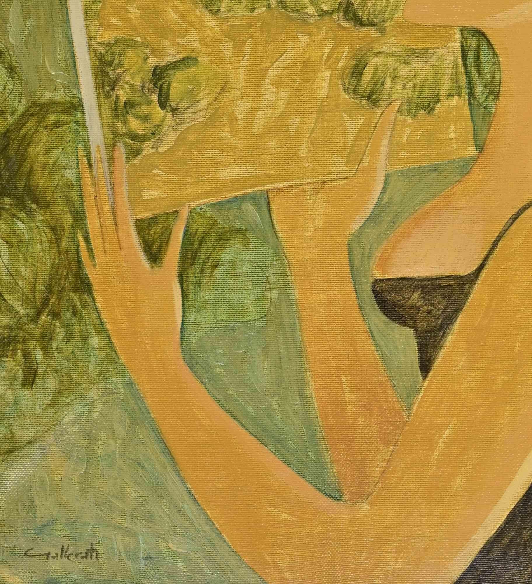 Terzilla's Claims - Gemälde von Alberto Gallerati - 1970er Jahre im Angebot 1