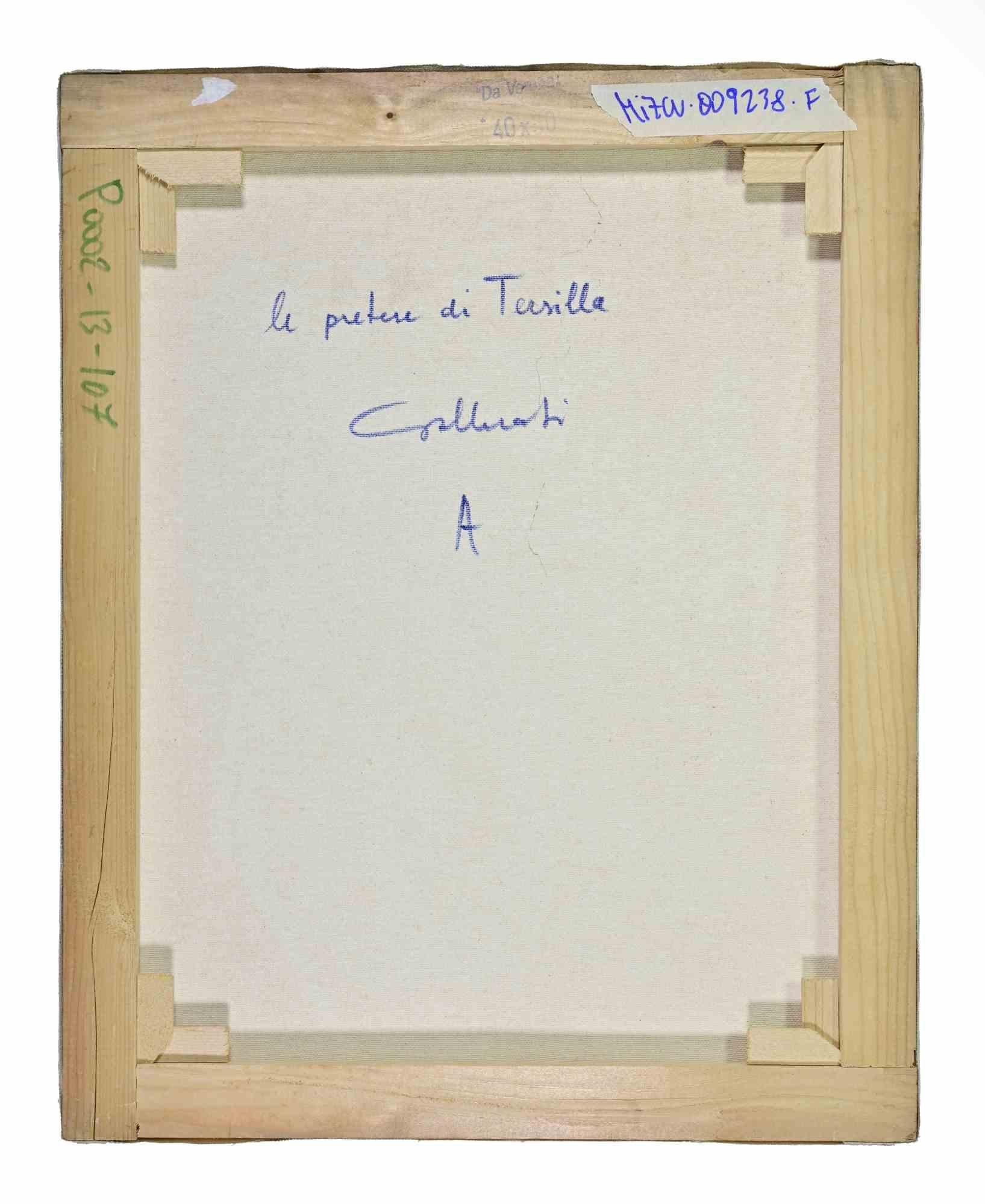 Terzilla's Claims - Gemälde von Alberto Gallerati - 1970er Jahre im Angebot 2