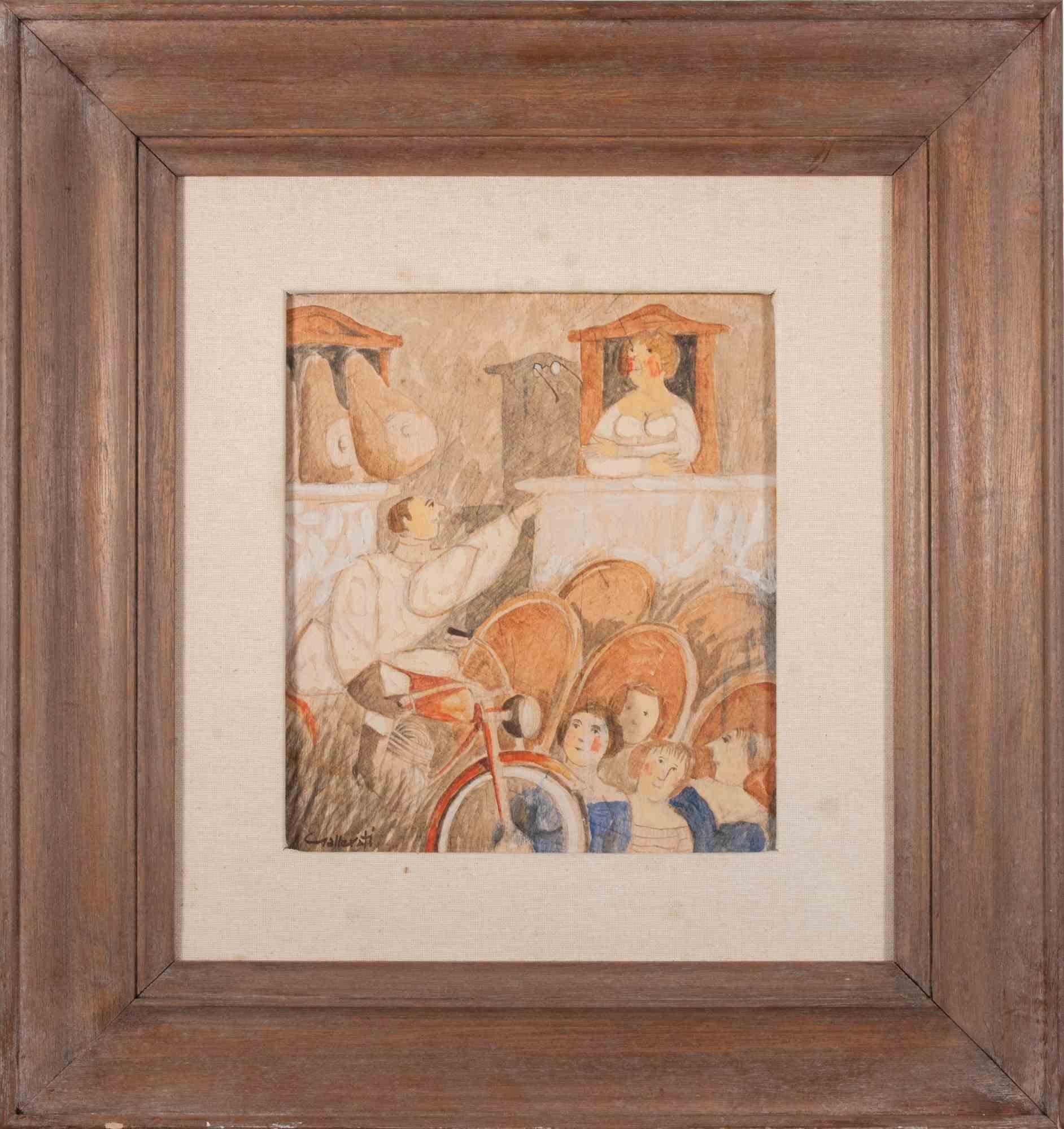 Oil on canvas realized by Alberto Gallerati in 1980s.

Hand signed. Titled on rear.

Very good condition.