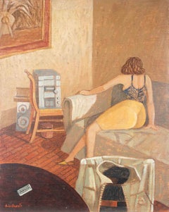 Le grenier de Pescara - Peinture d'Alberto Gallerati - années 1970