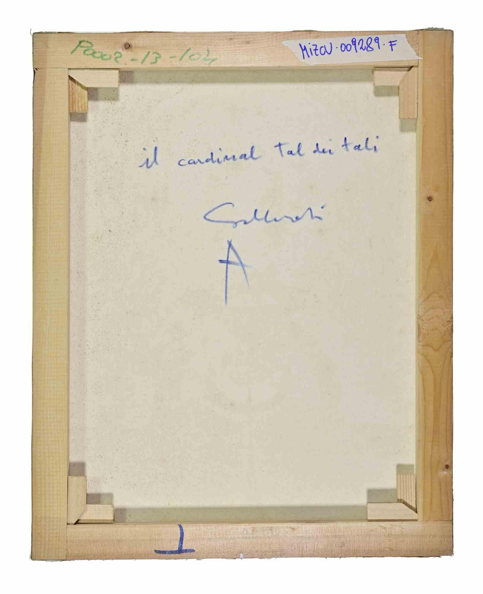 Der Kardinal Tal dei Tali - Gemälde von Alberto Gallerati - 1970er Jahre im Angebot 1