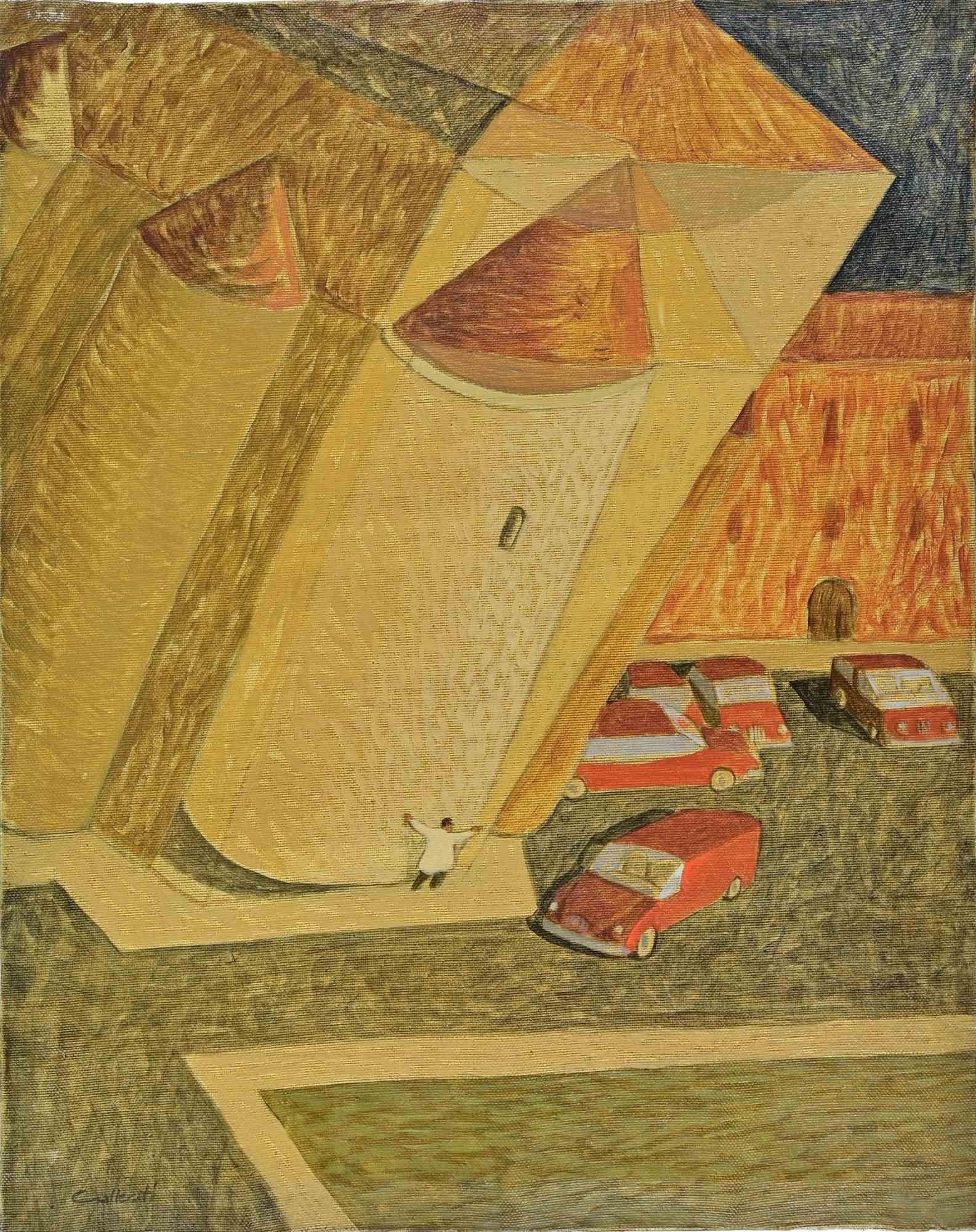 Oil on canvas realized by Alberto Gallerati (b. 1945) in 1970s.

Hand signed.

Very good condition.