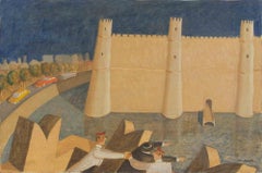 The Contested Castle - Paint by Alberto Gallerati - 1970s