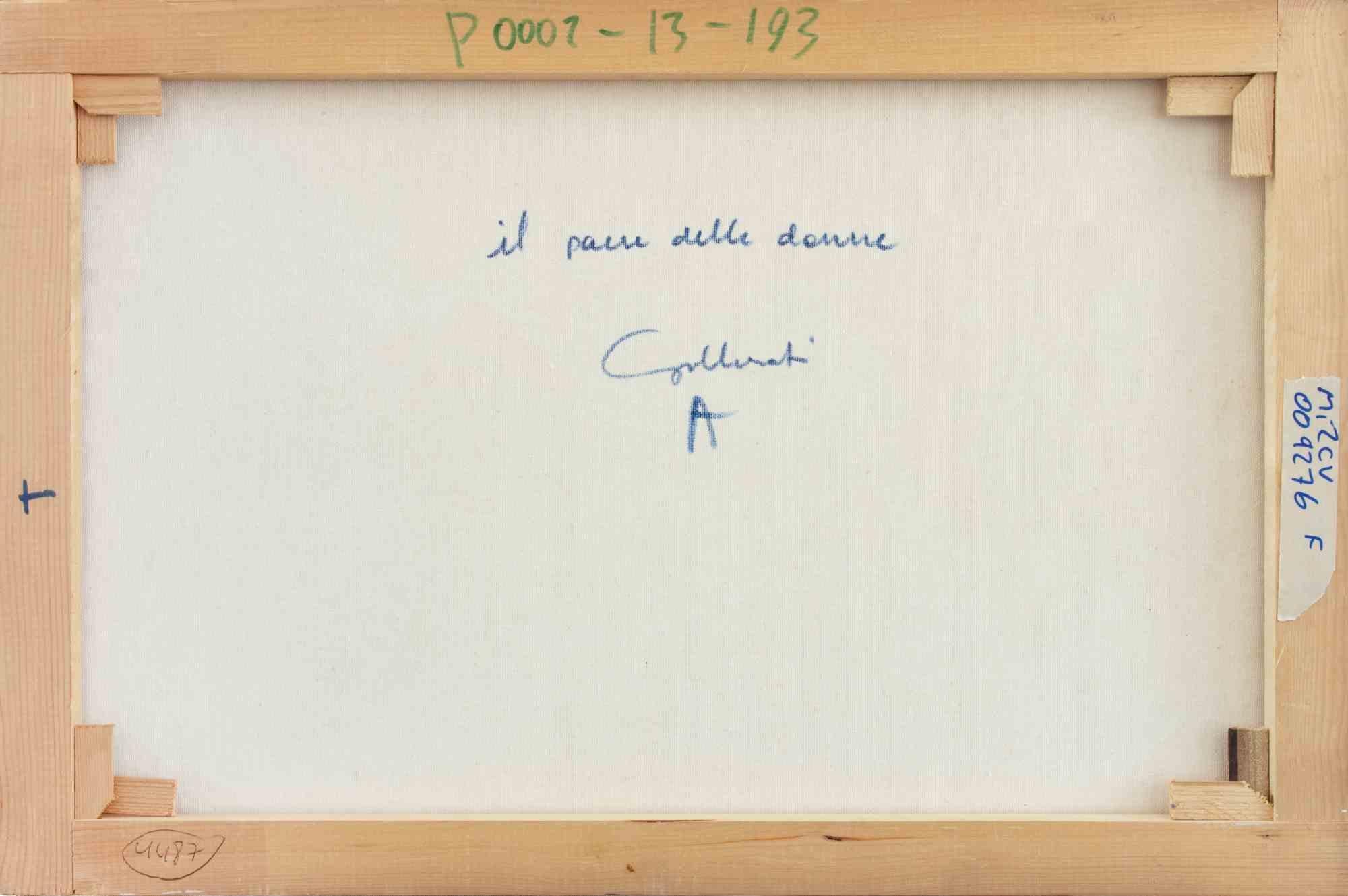 Das Land der Frauen - Gemälde von Alberto Gallerati - 1970er Jahre im Angebot 3