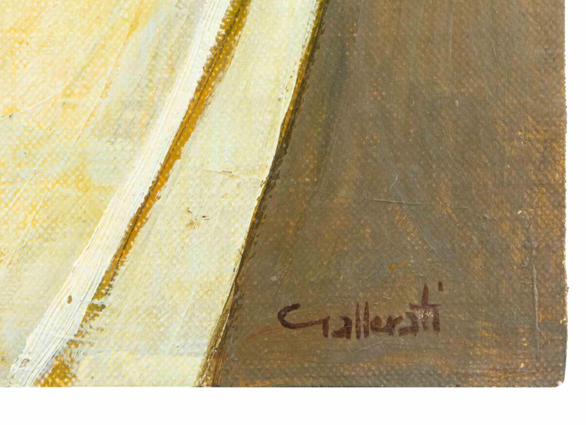 Das Paar - Gemälde von Alberto Gallerati - 1970er Jahre im Angebot 2