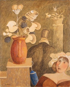 The Equivalent of the Ficus - Paint by Alberto Gallerati - 1980s