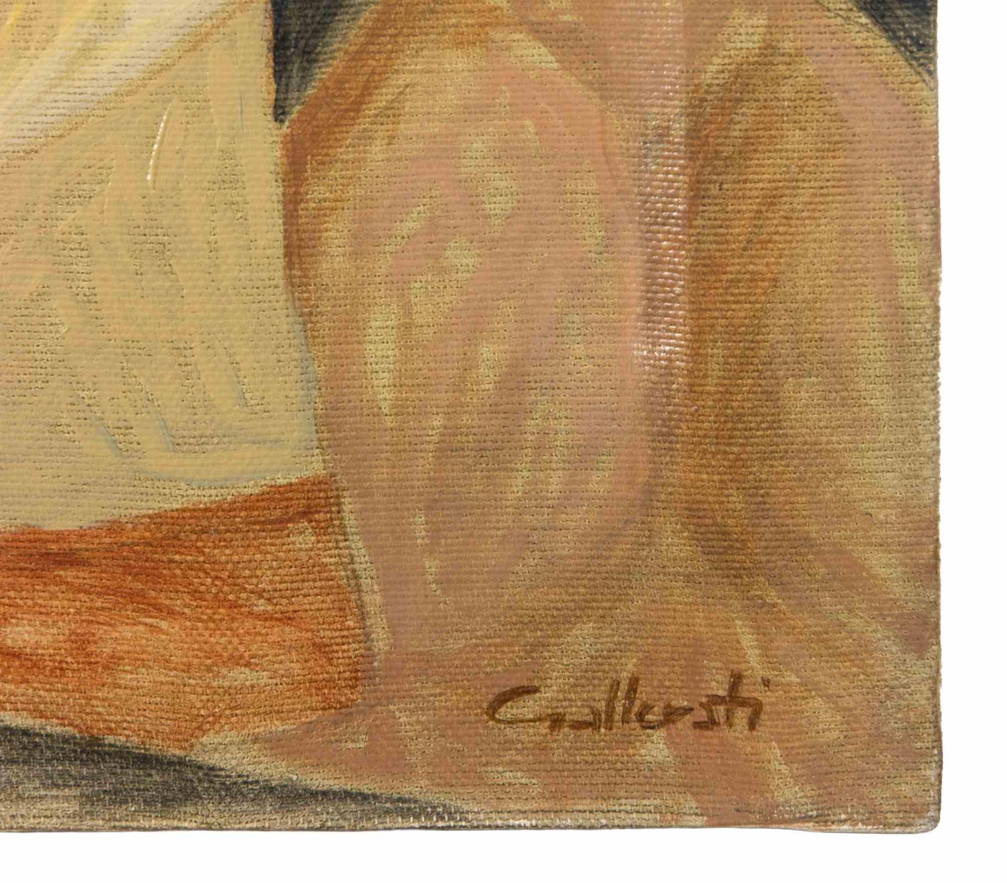 El fuego - Pintura de Alberto Gallerati - Años 70 en venta 2