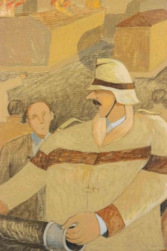 El fuego - Pintura de Alberto Gallerati - Años 70