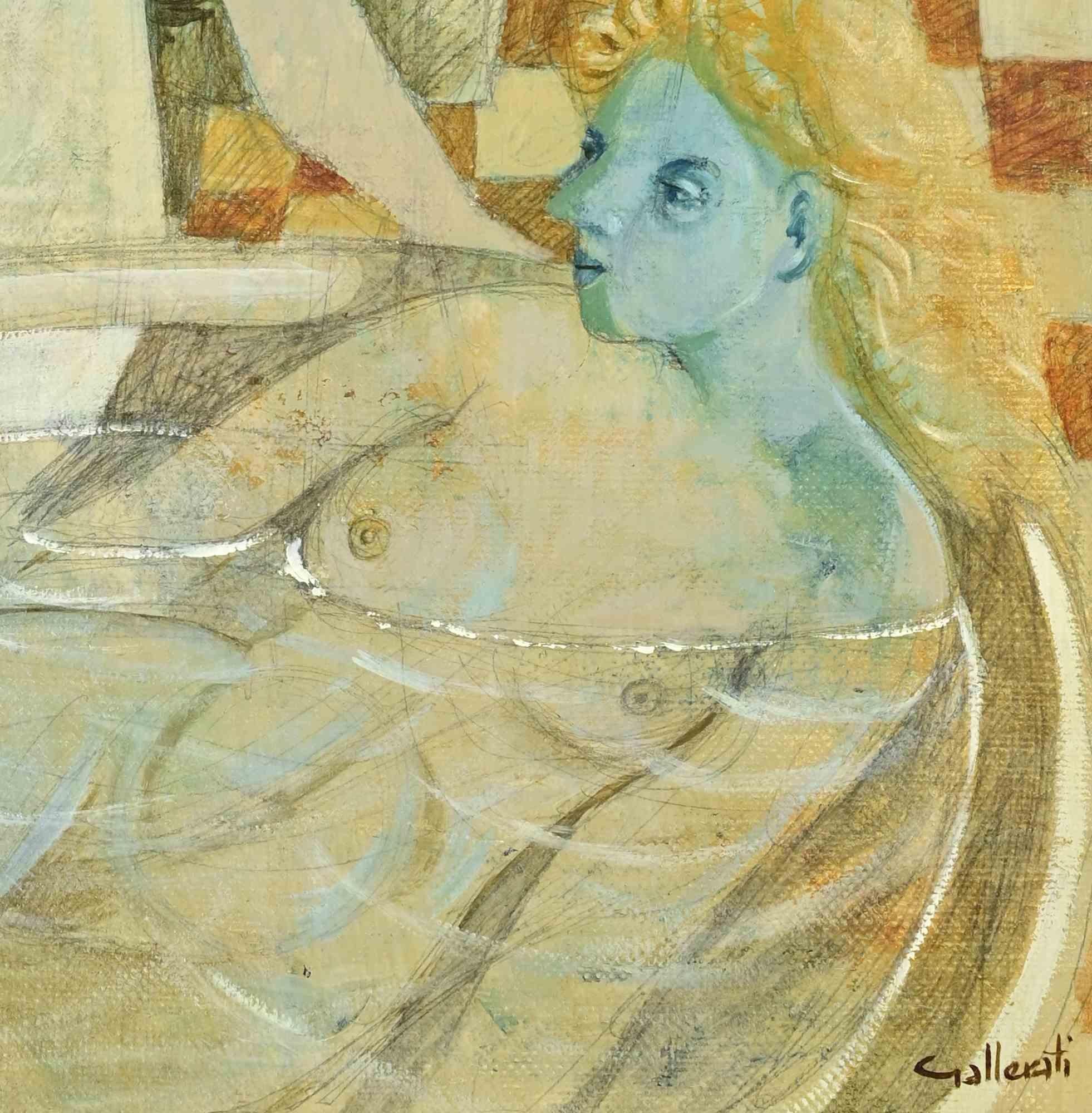 Die Unschuld - Gemälde von Alberto Gallerati - 1980er Jahre im Angebot 1