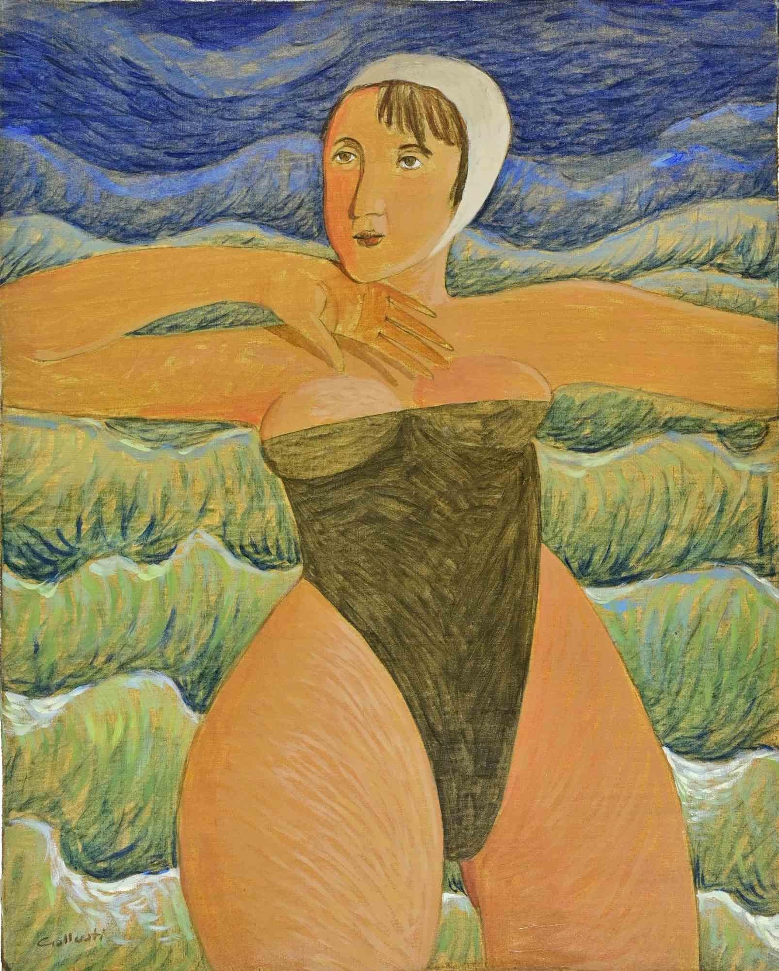 Öl auf Leinwand von Alberto Gallerati (geb. 1945) aus den 1970er Jahren.

Handsigniert.

Sehr guter Zustand.