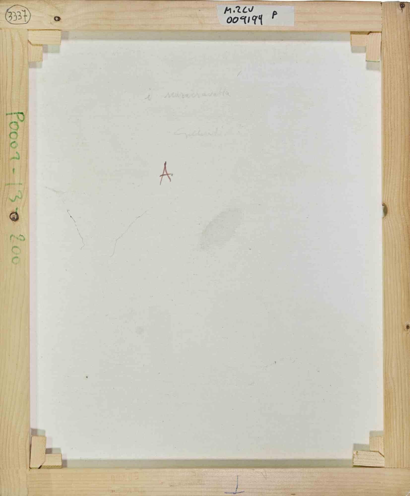 Les sans-cravate - Peinture d'Alberto Gallerati - années 1970 en vente 1