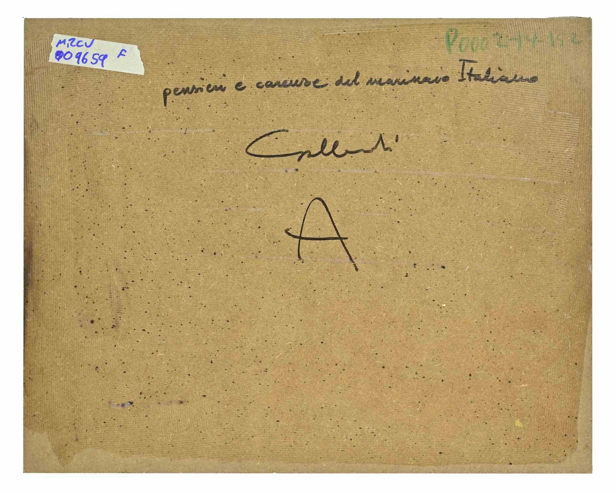 Thoughts and Shortcomings of the Italian Sailor by Alberto Gallerati - 1980s For Sale 3