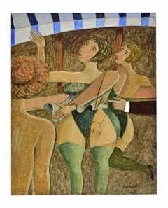 Three Plus One - Paint by Alberto Gallerati - 1970s