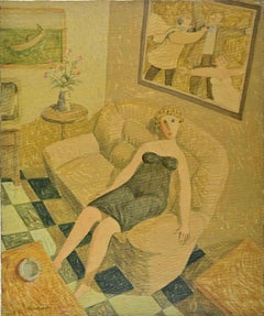 Un Quadro ed un Quadraccio - Dipinto di Alberto Gallerati - Anni '70