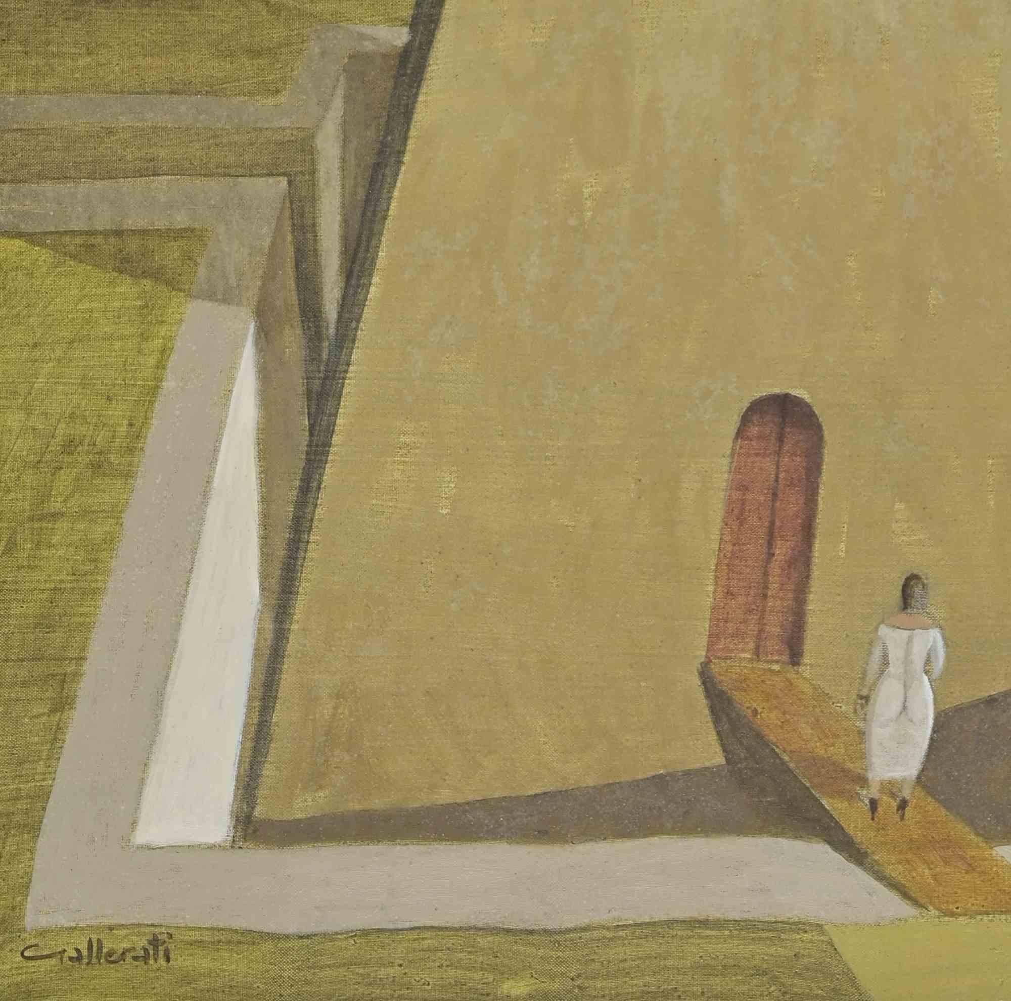 Water that doesn't Last - Paint by Alberto Gallerati - 1970s For Sale 2