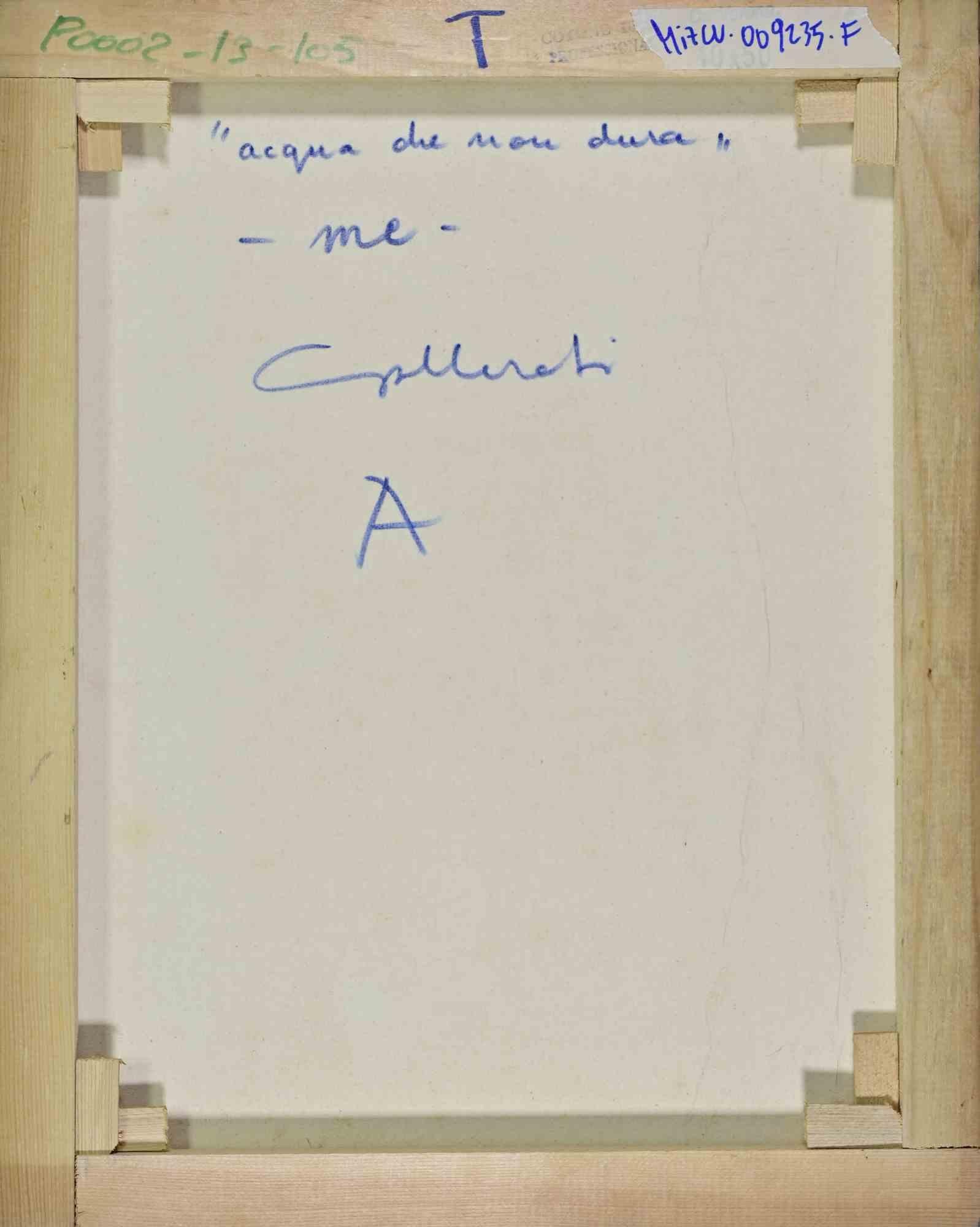 Water that doesn't Last - Paint by Alberto Gallerati - 1970s For Sale 3