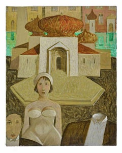 Wedding in Venice - Paint by Alberto Gallerati - 1970s