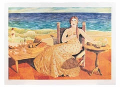 At the Beach - Lithograph by Alberto Gallerati - 1990s