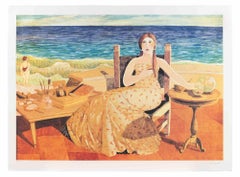At the Beach - Lithograph by Alberto Gallerati - 1990s