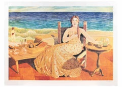 At the Beach - Lithograph by Alberto Gallerati - 1990s