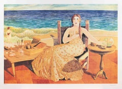 At the Beach - Lithograph by Alberto Gallerati - 1990s