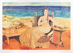 At the Beach - Lithograph by Alberto Gallerati - 1990s