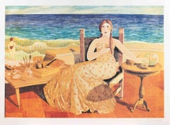 At the Beach - Lithograph by Alberto Gallerati - 1990s