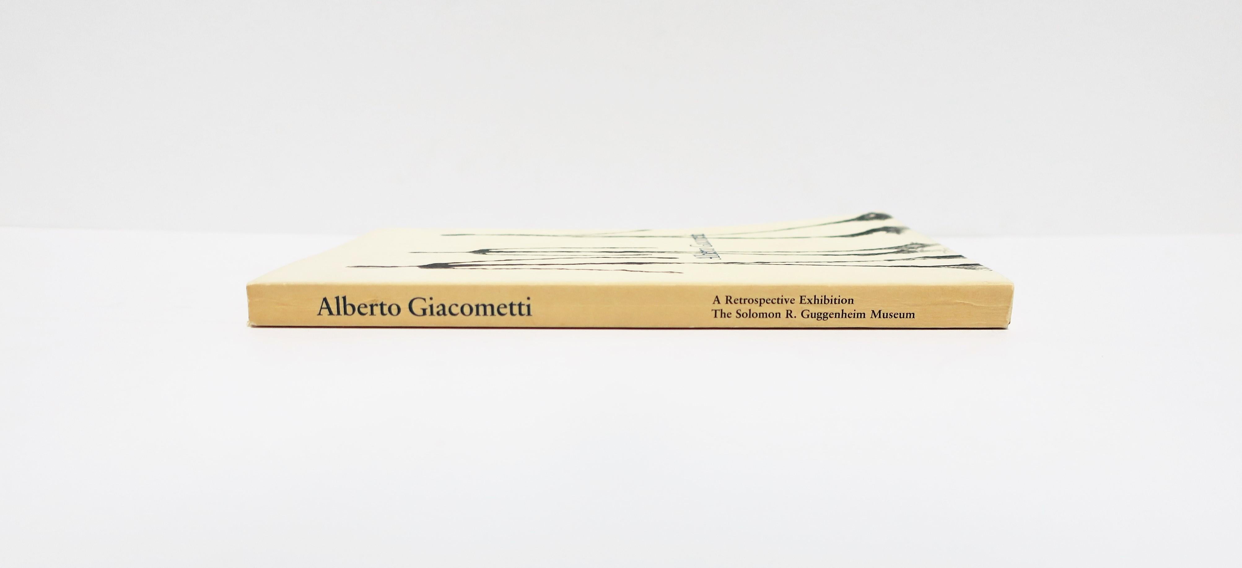 Alberto Giacometti A Retrospective Exhibition Book, 1974, New York 8