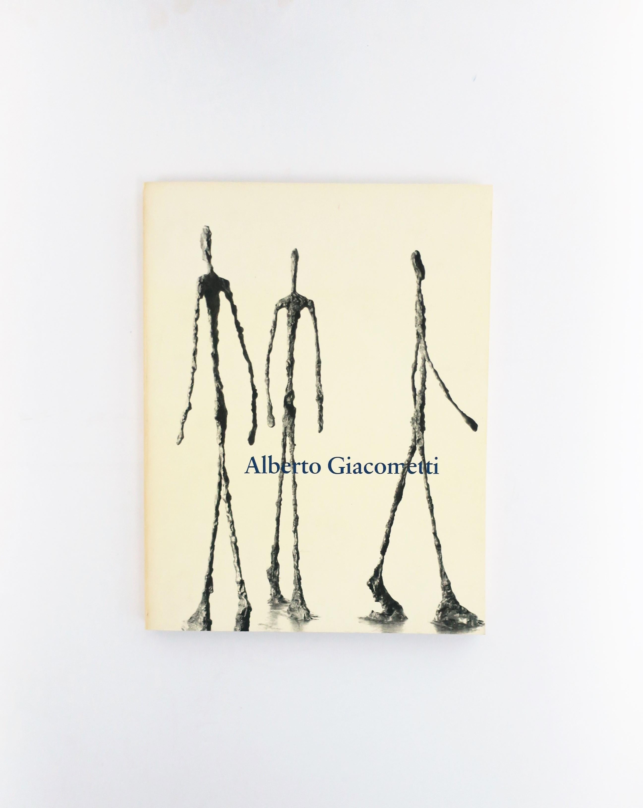 A rare Alberto Giacometti exhibition catalog book, published 1974, by the Solomon R. Guggenheim Foundation, New York, NY. Catalog was of an exhibition held April 5 - June 23, 1974 at the Solomon R. Guggenheim Museum, New York. A great addition to