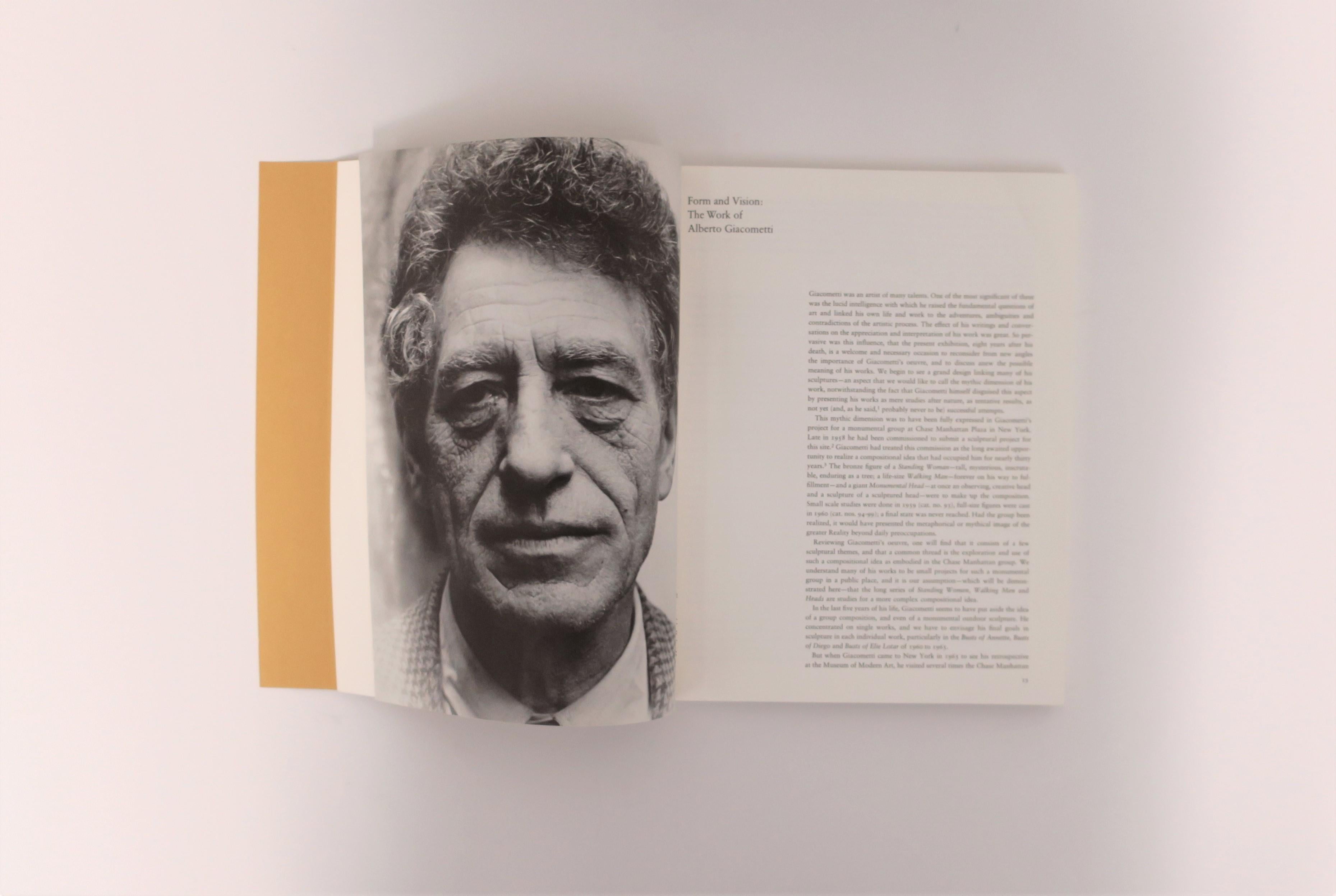 Late 20th Century Alberto Giacometti A Retrospective Exhibition Book, 1974, New York