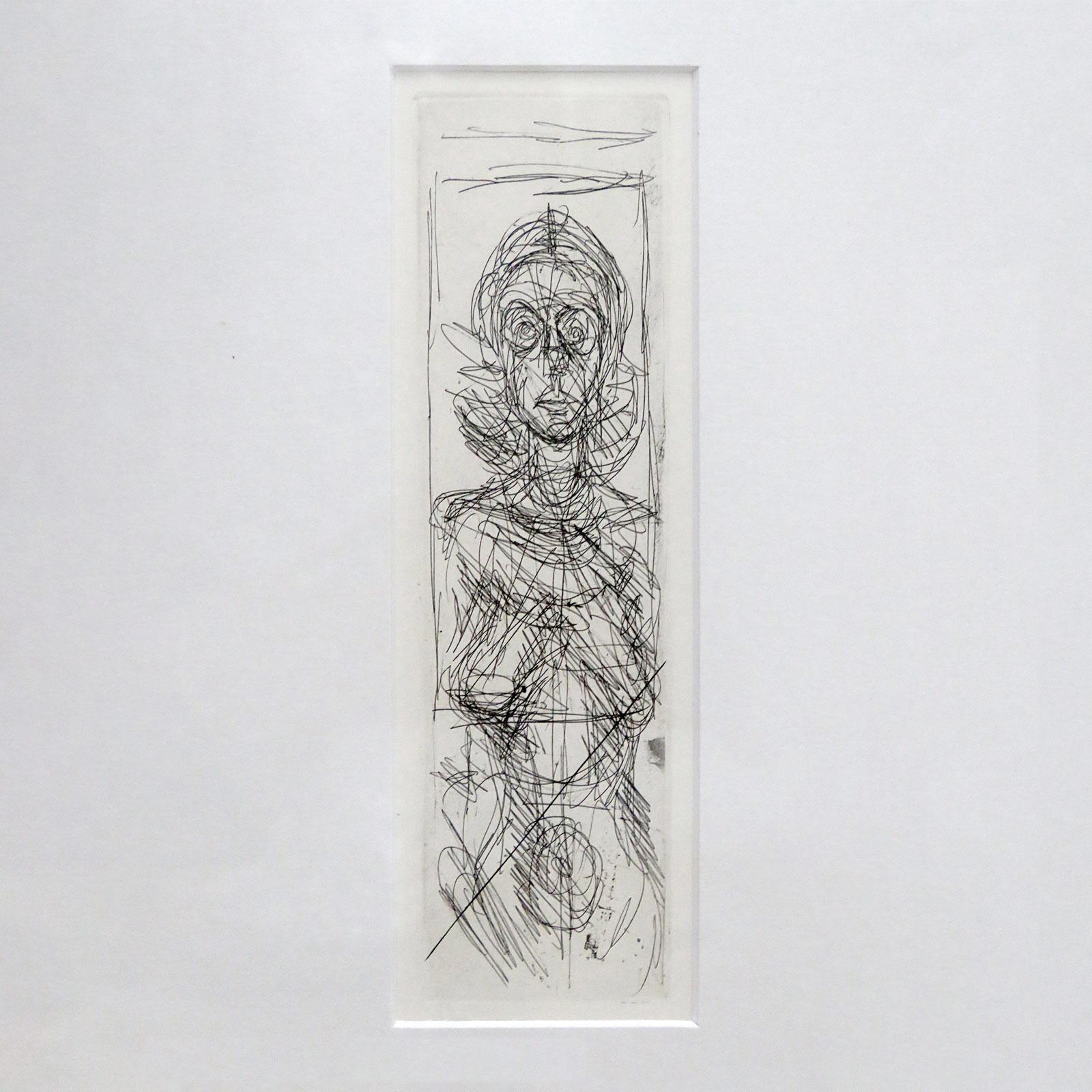 Alberto Giacometti „Annette De Face“, Radierung, 1955 (Moderne der Mitte des Jahrhunderts) im Angebot