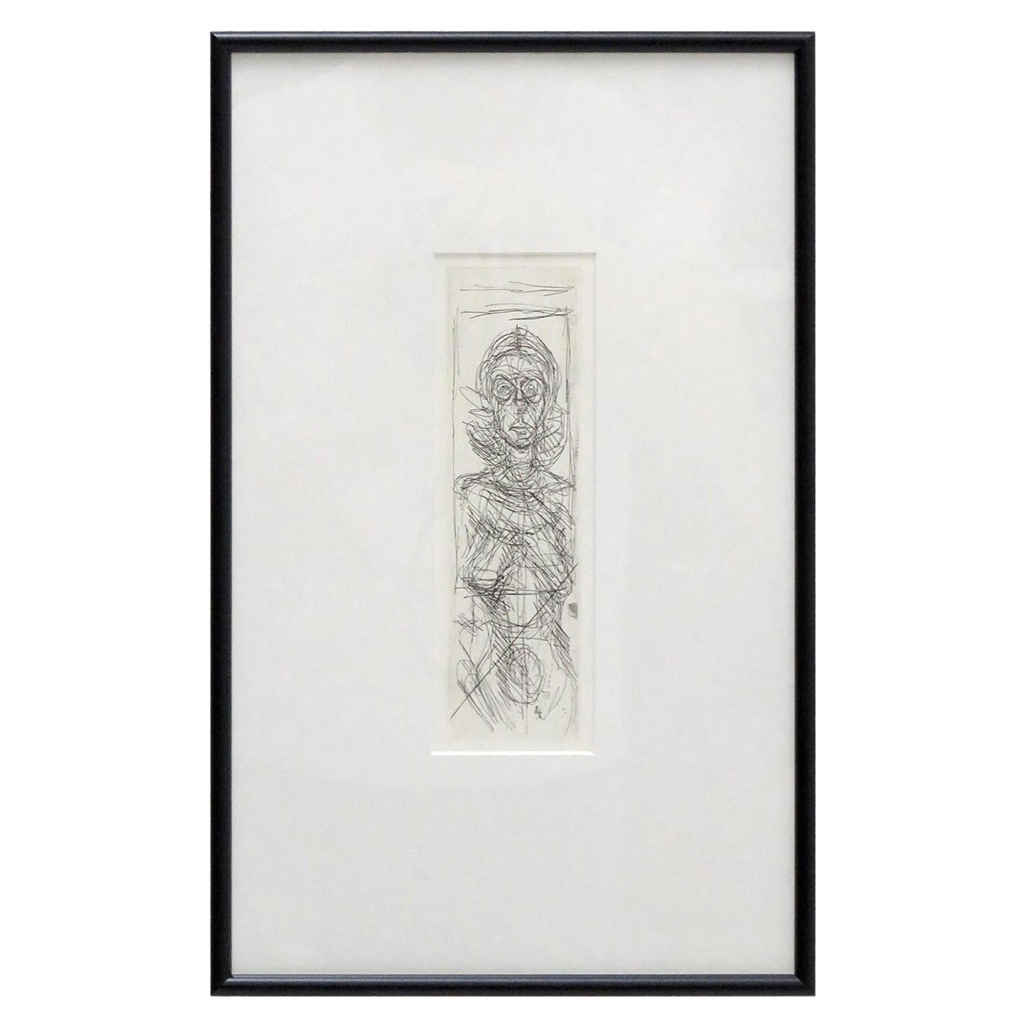 Alberto Giacometti 
Annette De Face
 Etching, 1955 in vendita