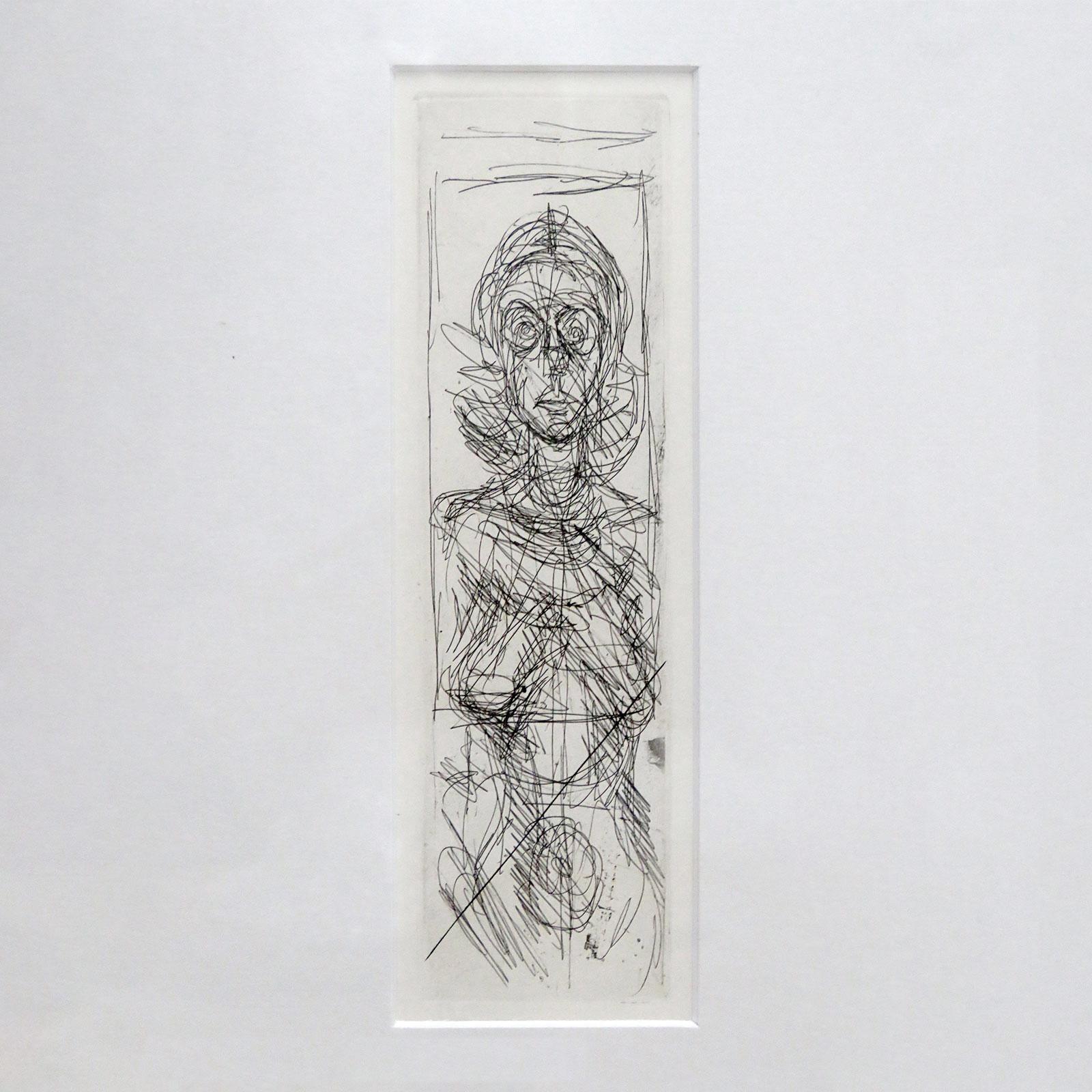 Mid-Century Modern Gravure d'Alberto Giacometti « Annette De Face », 1955 en vente