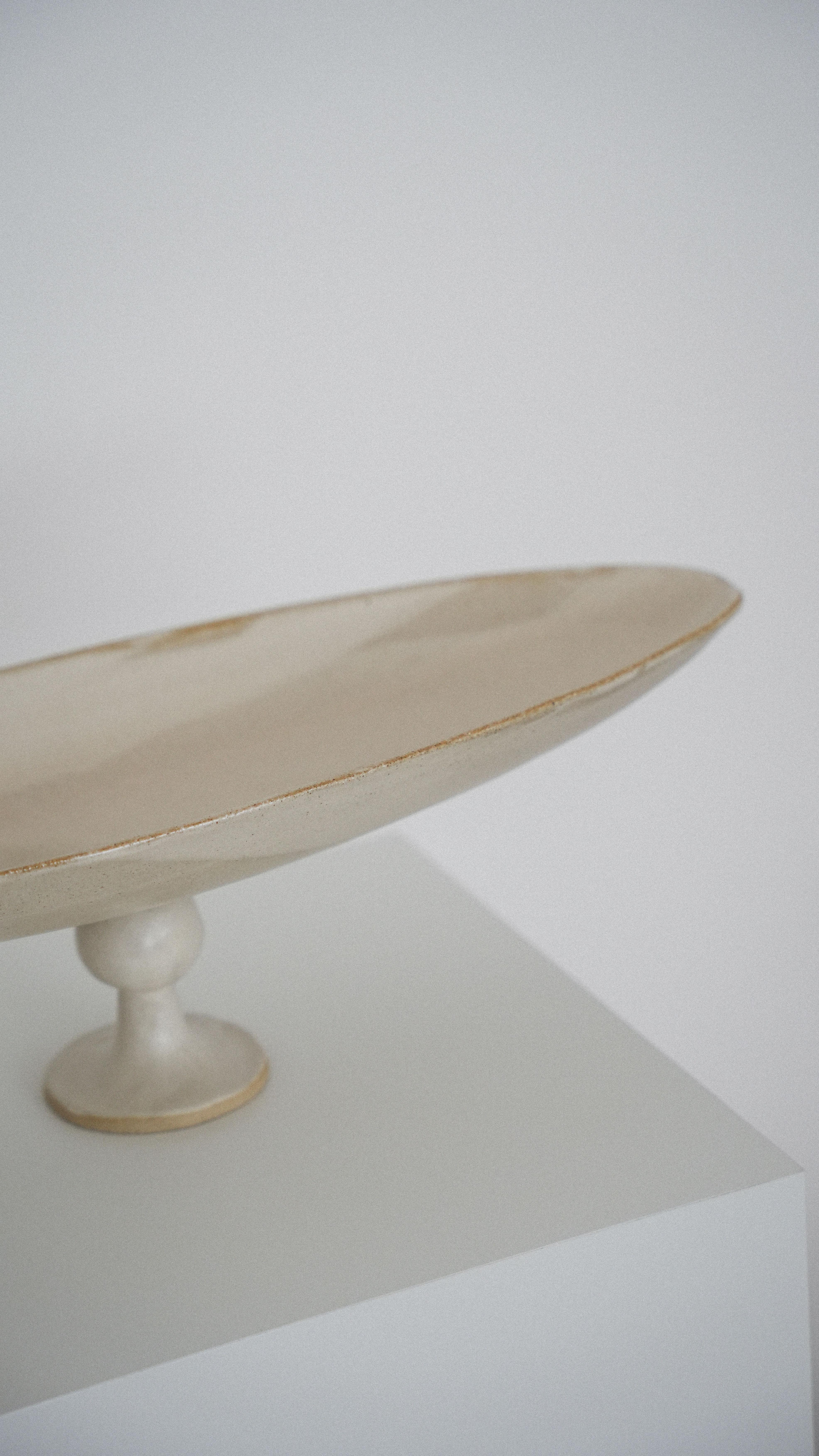 British Alberto Giacometti Inspired Stoneware Centrepiece For Sale