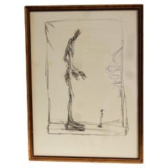 Alberto Giacometti Lithograph Dessin 1, Circa 1960