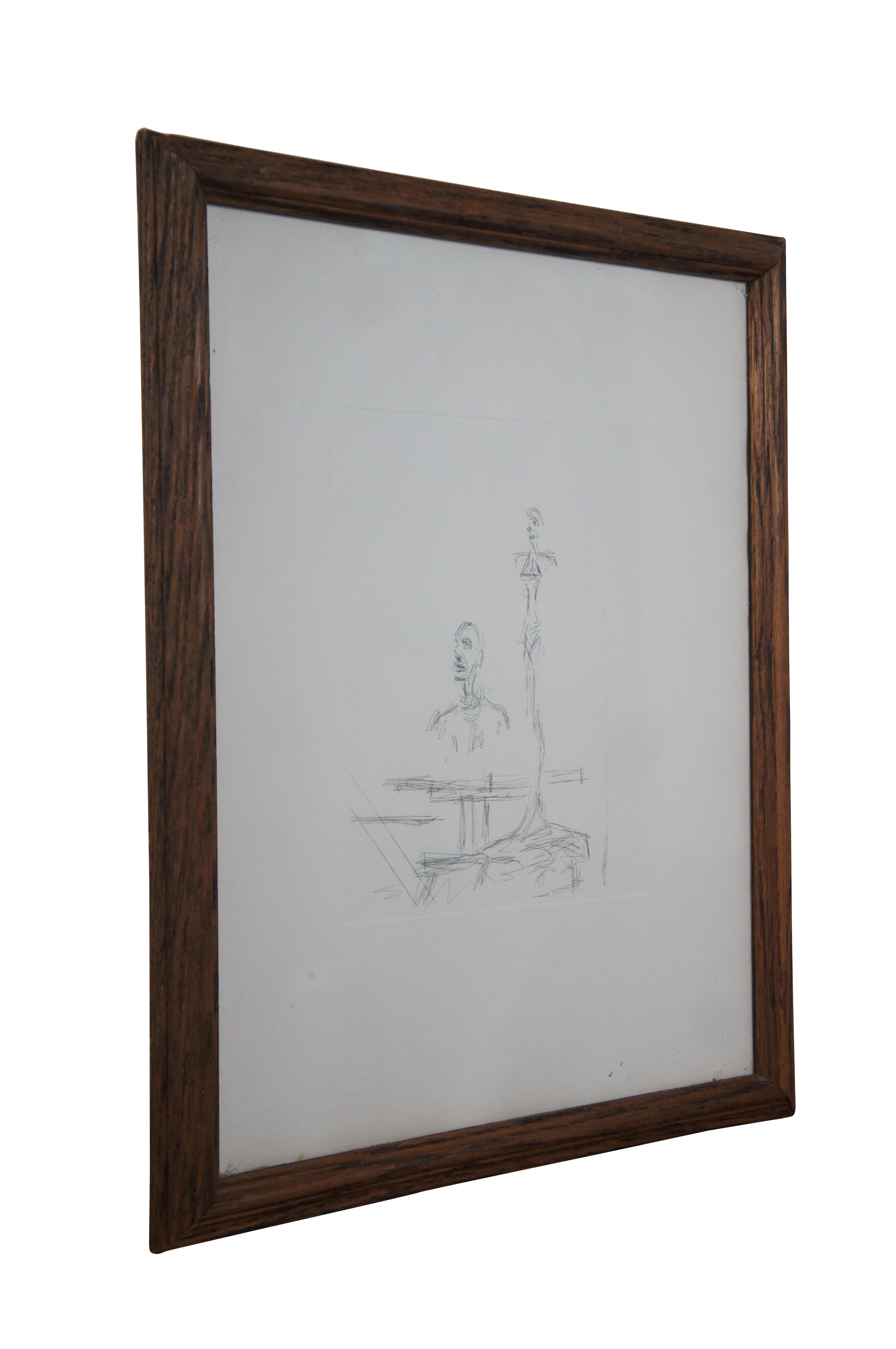 Mid-Century Modern Alberto Giacometti Mid Century Modern The Search Collectors Guild Etching 20