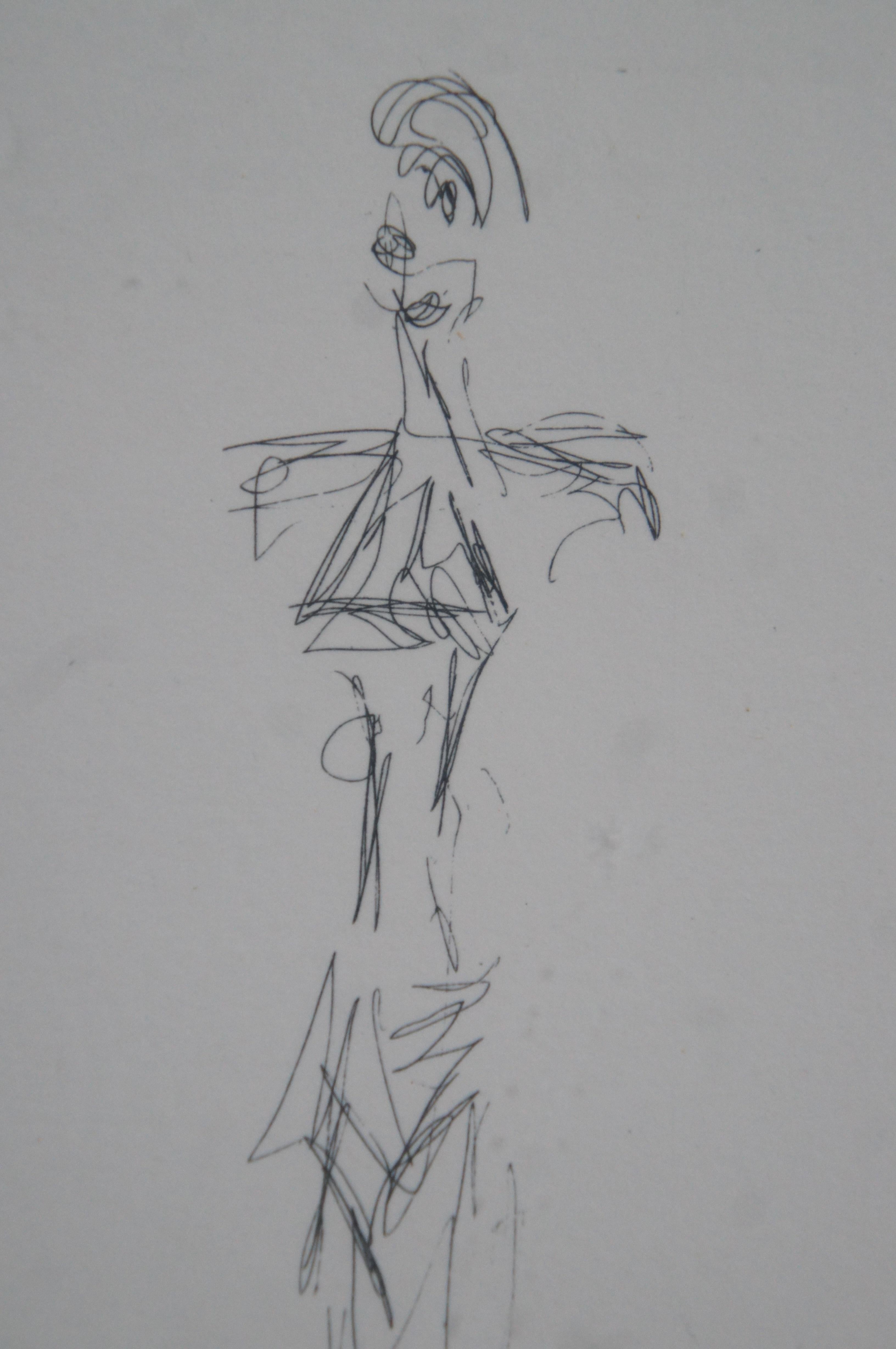 Alberto Giacometti Mid Century Modern The Search Gravure à l'eau-forte Collector Guild 20
