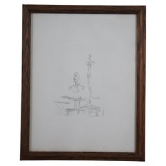 Alberto Giacometti Mid Century Modern The Search Collectors Guild Etching 20"