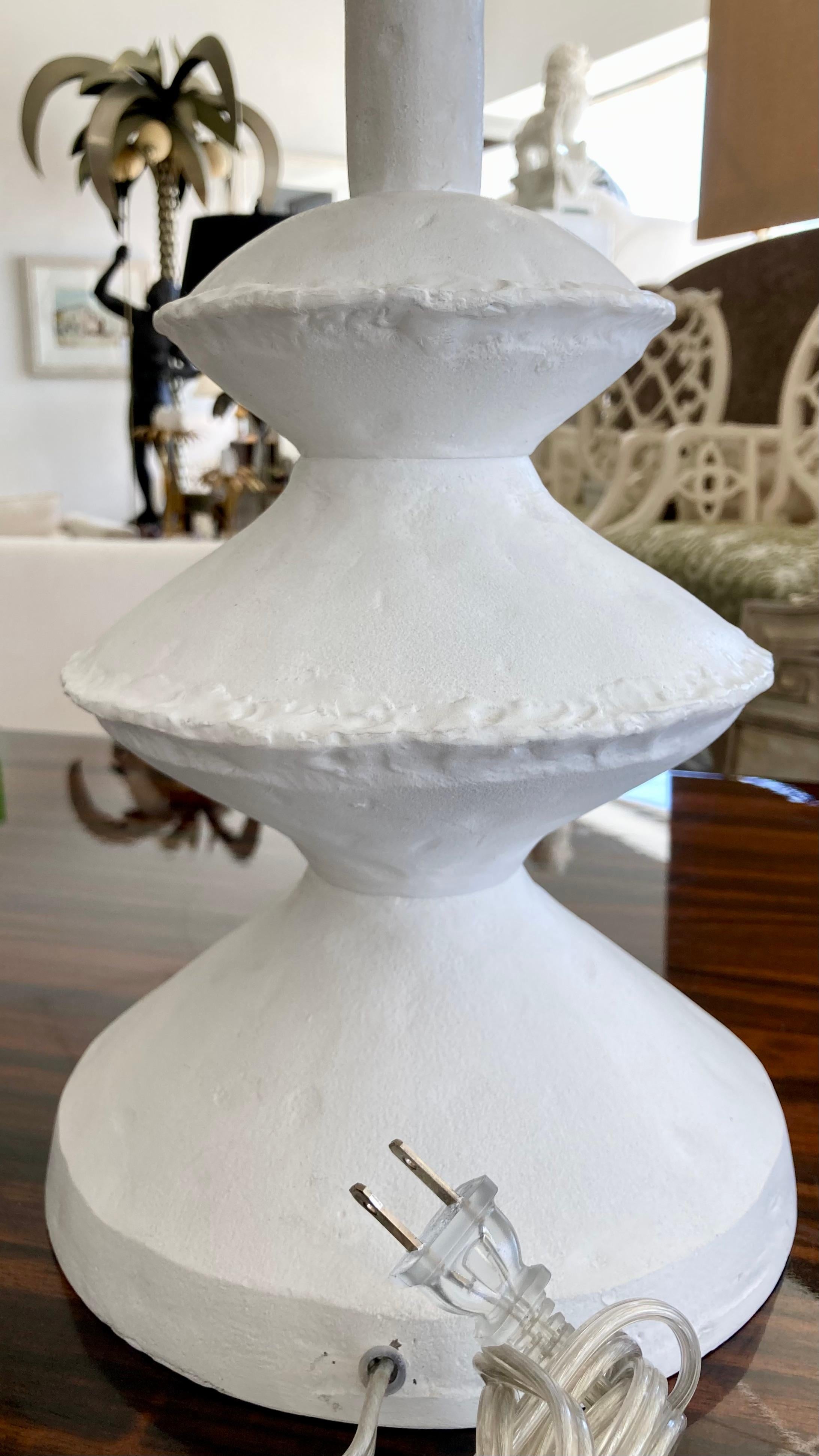 Alberto Giacometti Plaster Table Lamp For Sale 5