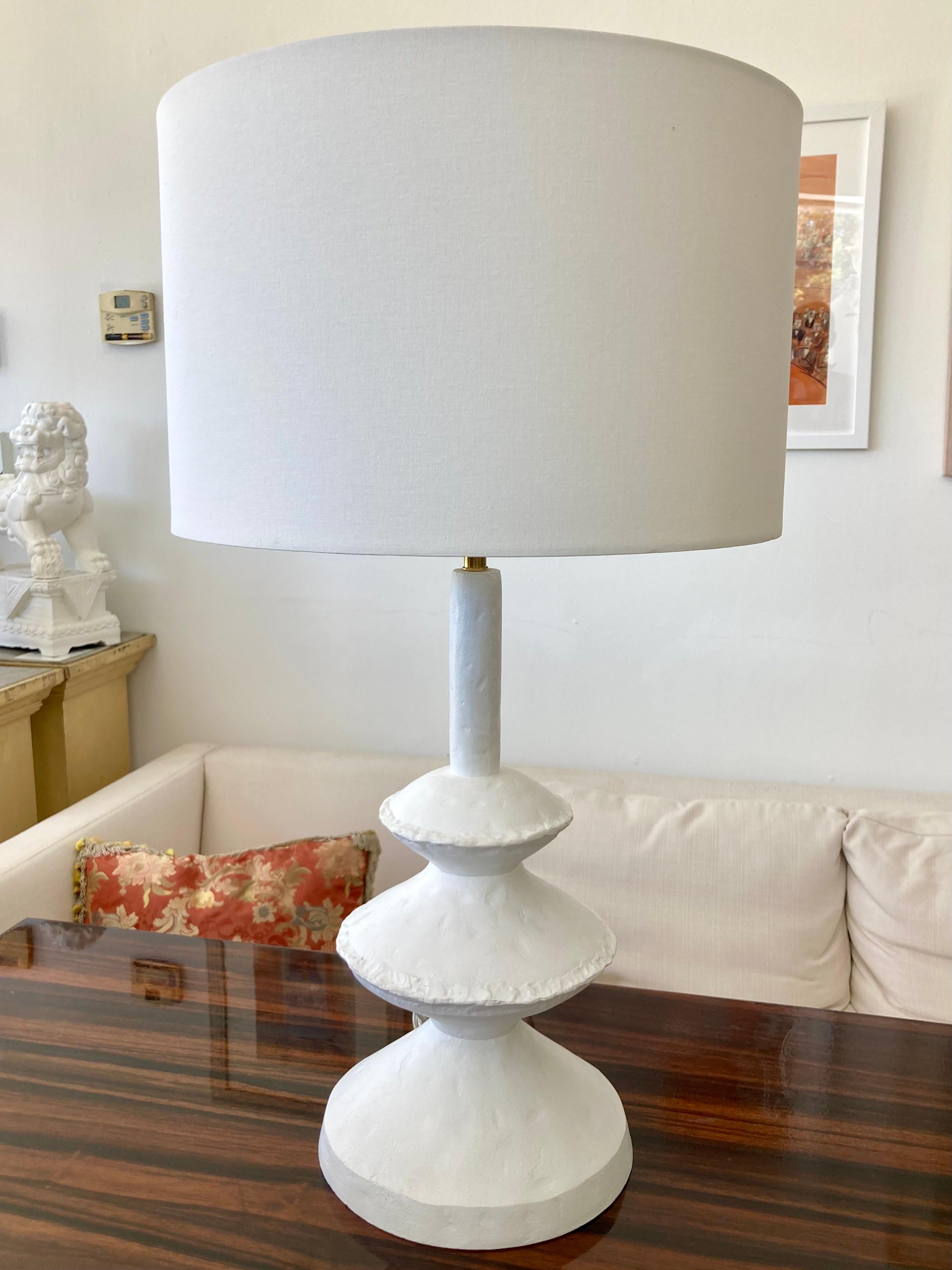 Modern Alberto Giacometti Plaster Table Lamp For Sale