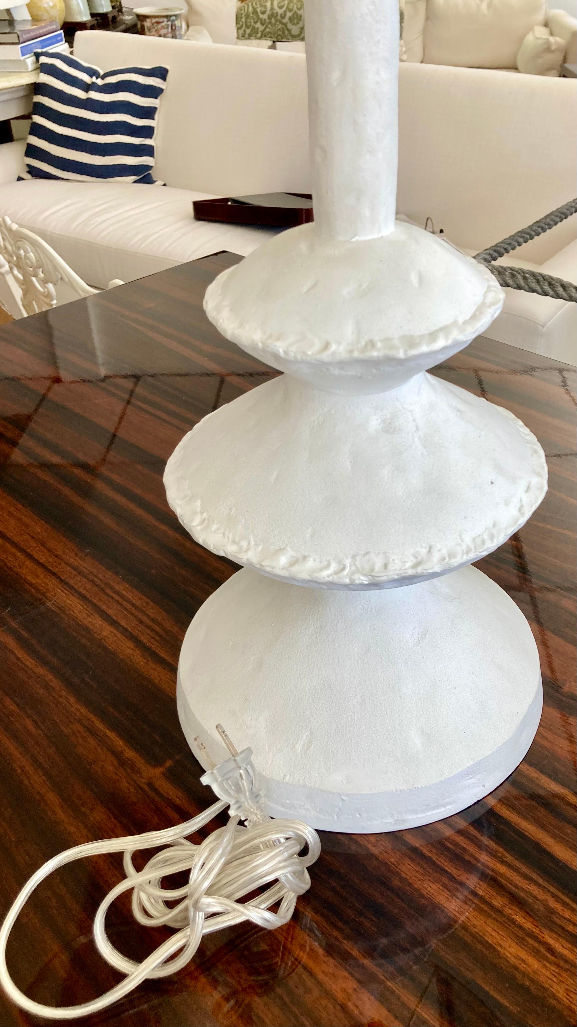 Alberto Giacometti Plaster Table Lamp 1