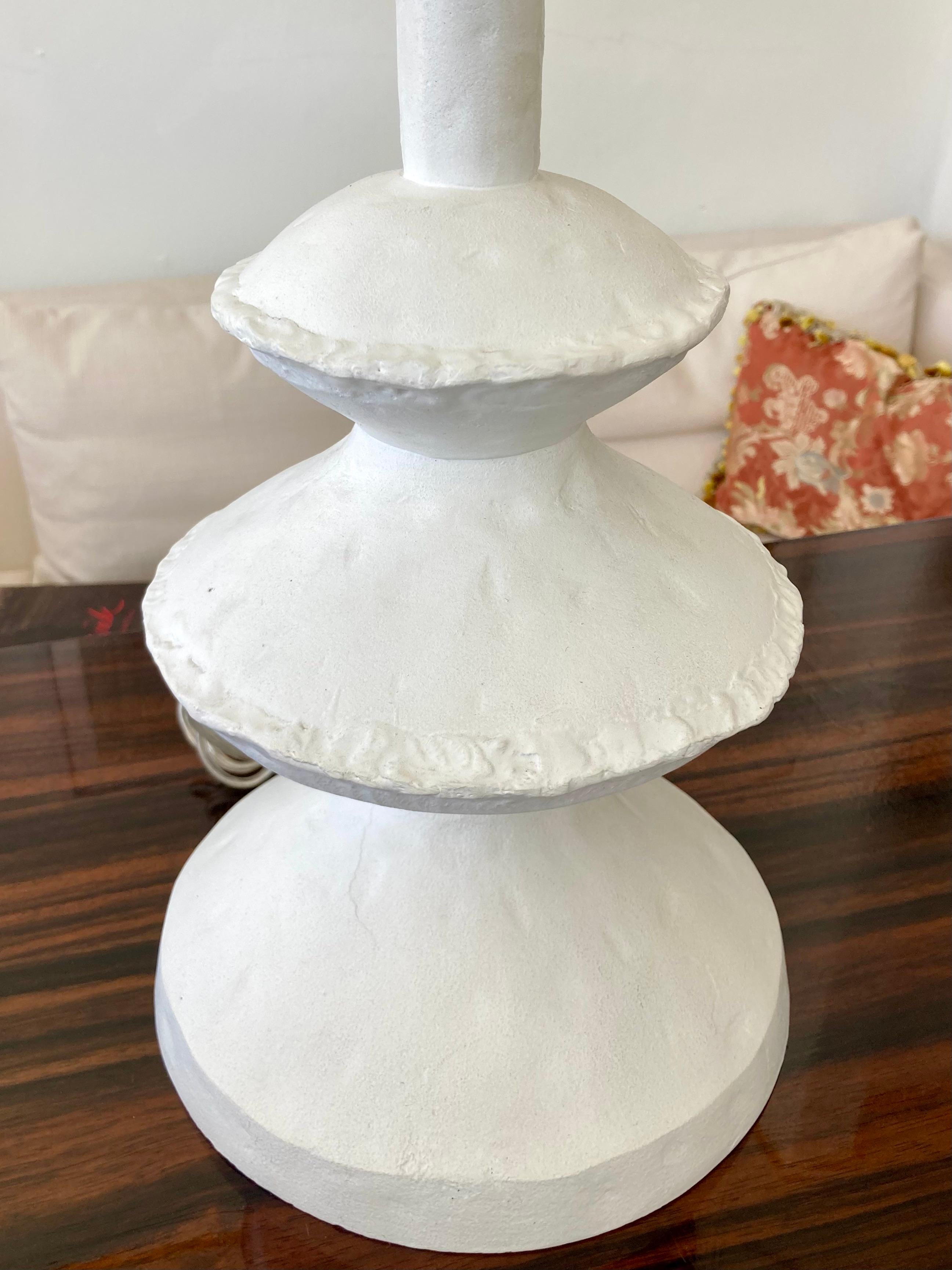 Alberto Giacometti Plaster Table Lamp For Sale 2