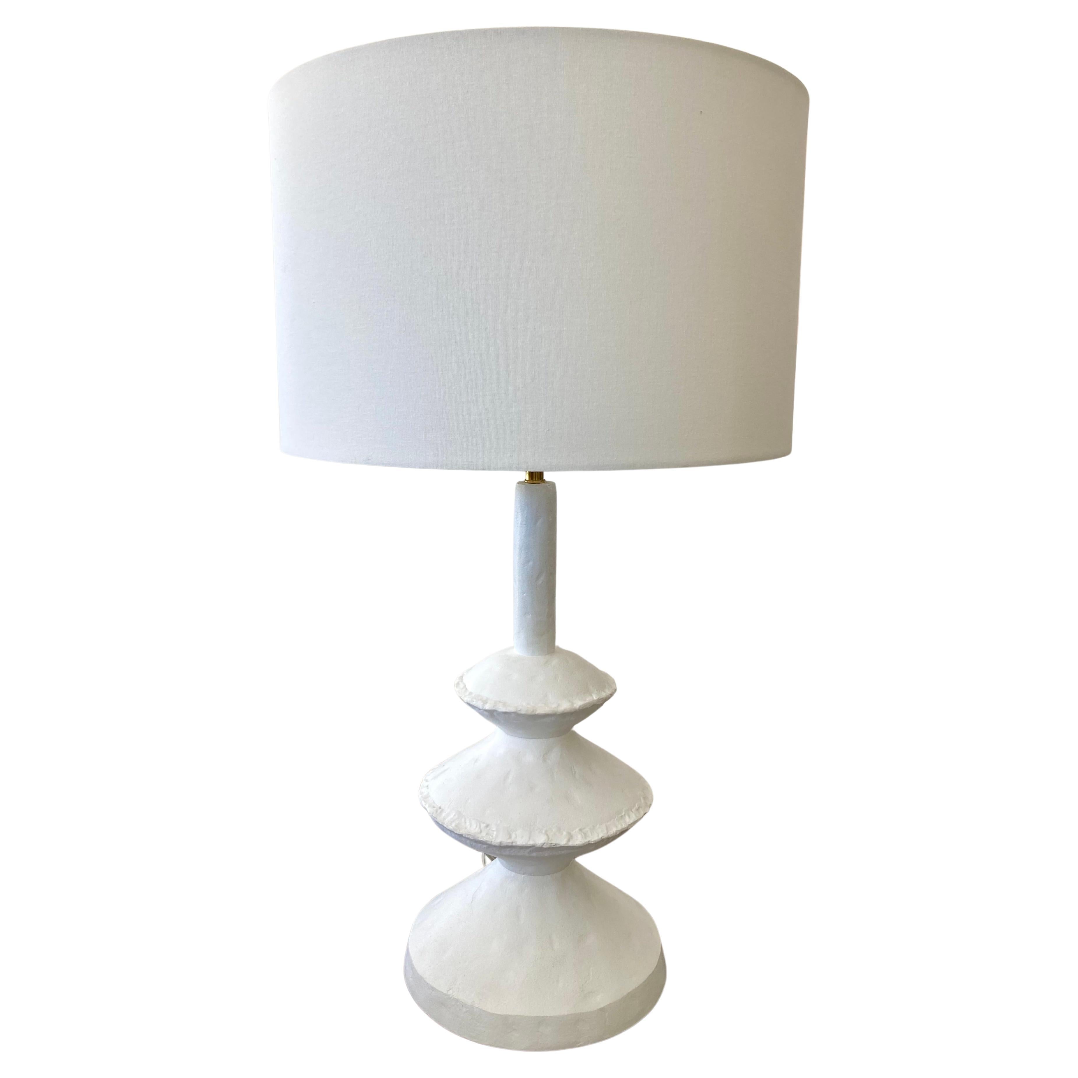 Alberto Giacometti Plaster Table Lamp For Sale